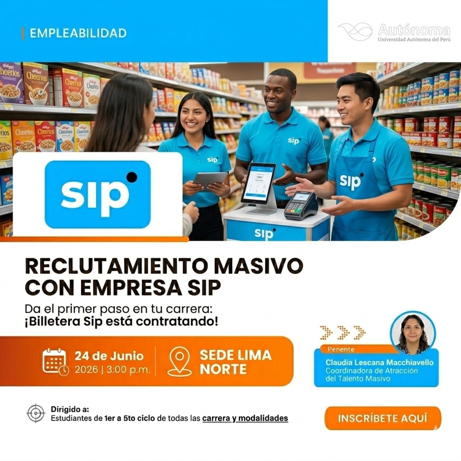 Mi primer empleo || Reclutamiento Masivo - Empresa SIP