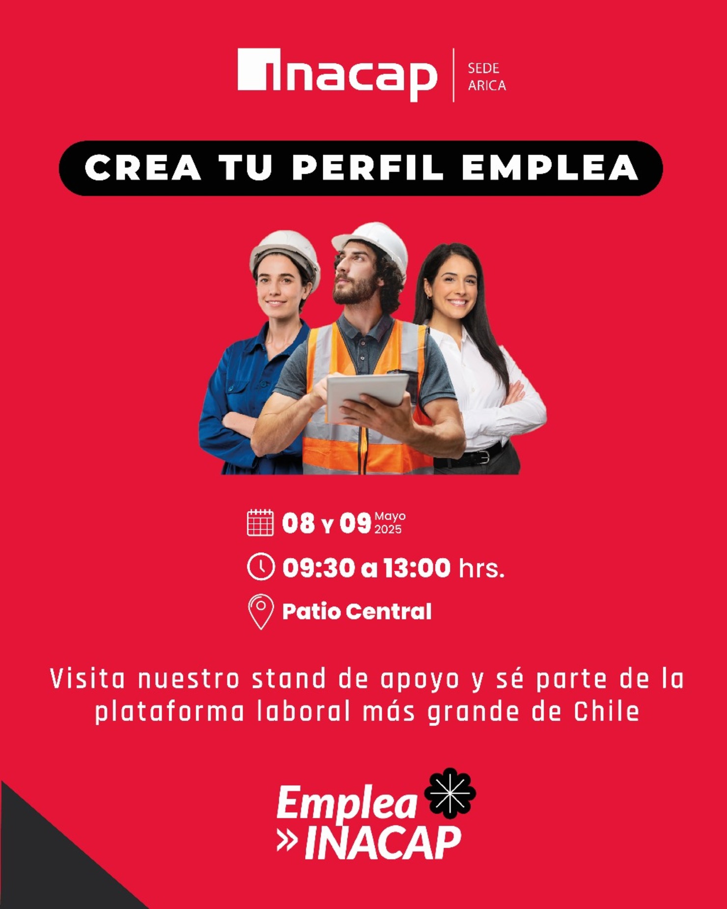 Crea tu perfil Emplea INACAP