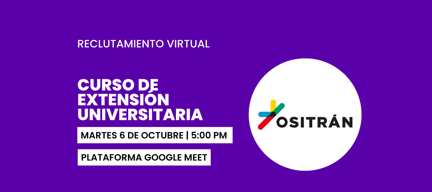 CURSO DE EXTENSIÓN UNIVERSITARIA (CEU) OSITRÁN