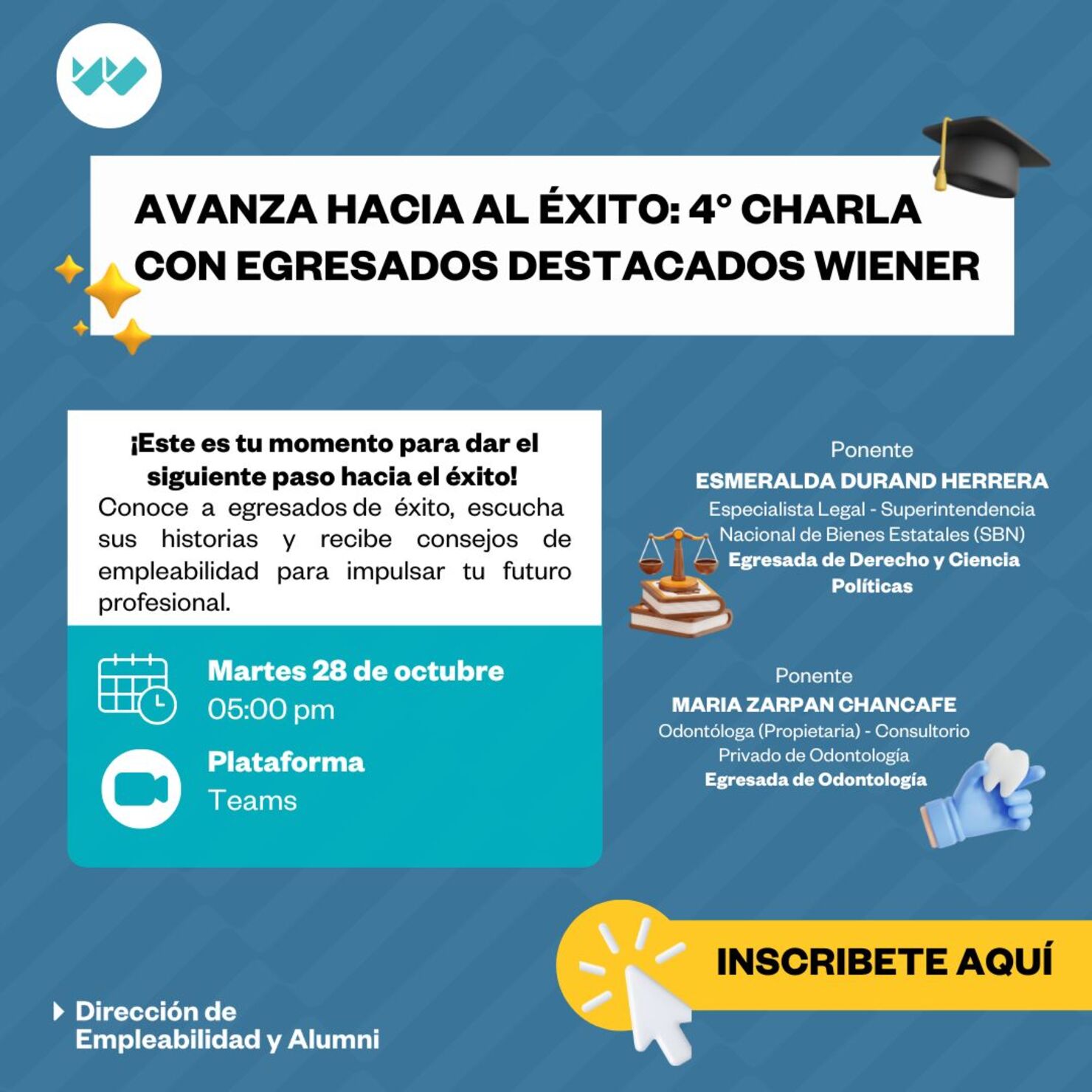 🌟 𝗔𝘃𝗮𝗻𝘇𝗮 𝗵𝗮𝗰𝗶𝗮 𝗲𝗹 é𝘅𝗶𝘁𝗼: 𝗖𝗵𝗮𝗿𝗹𝗮𝘀 𝗰𝗼𝗻 𝗘𝗴𝗿𝗲𝘀𝗮𝗱𝗼𝘀 𝗪𝗶𝗲𝗻𝗲𝗿 - 𝟰𝘁𝗮 𝗘𝗱𝗶𝗰𝗶ó𝗻 🌟