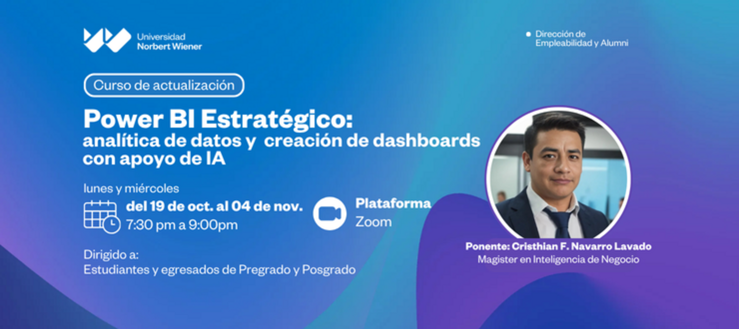 Power BI Estratégico: Analítica de datos y creación de dashboards con apoyo de IA