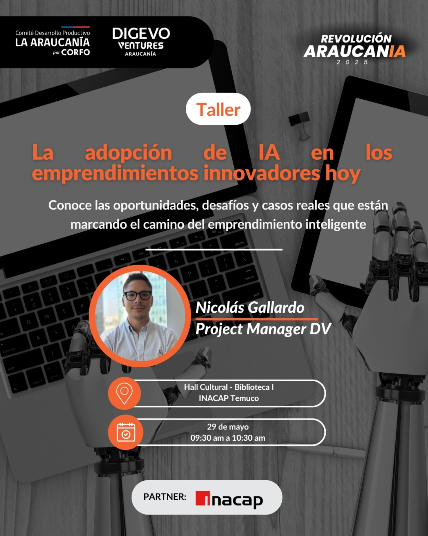 Taller La adopción  de IA en los emprendimientos innovadores hoy