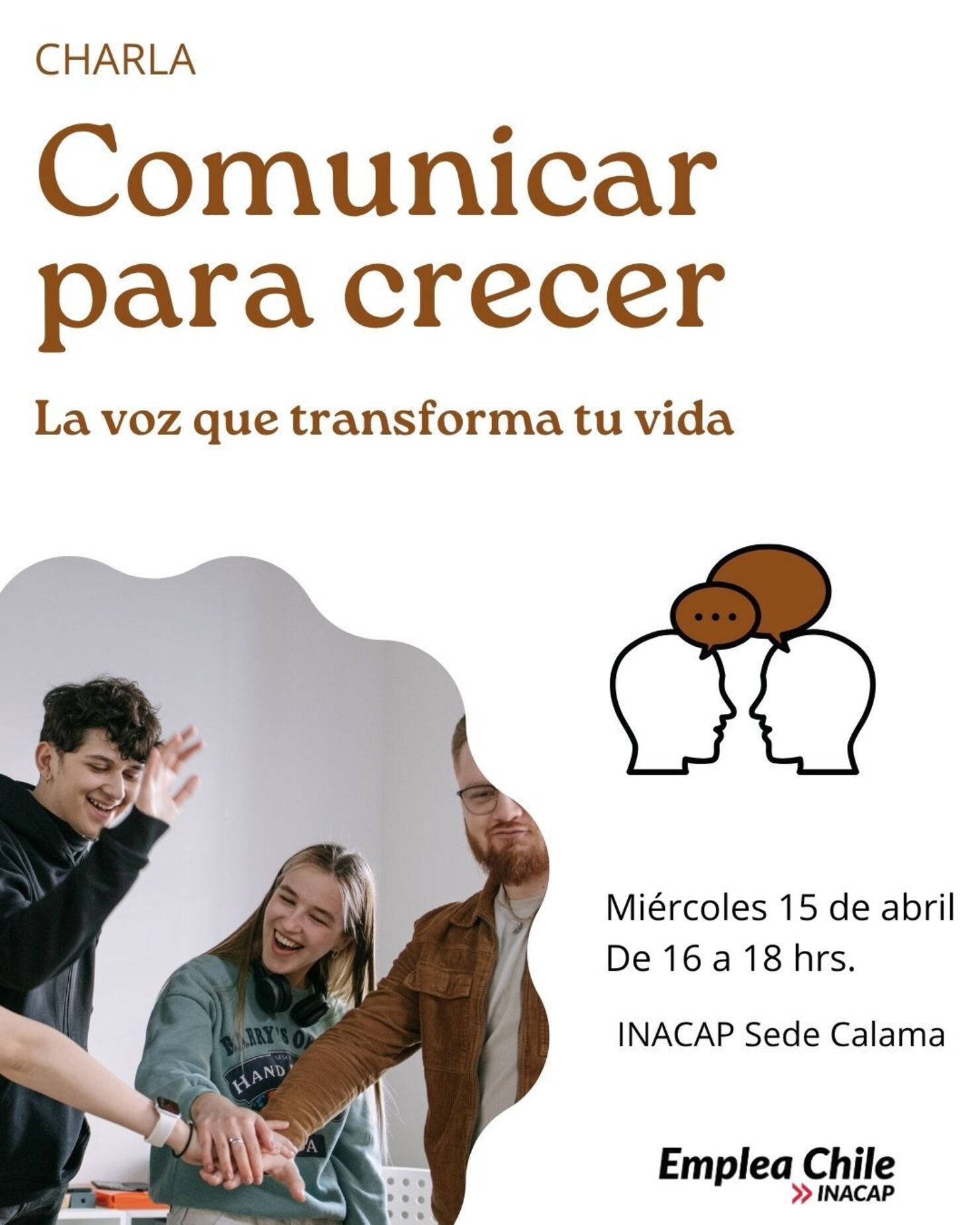 Charla “Comunicar para crecer: la voz que transforma tu vida”