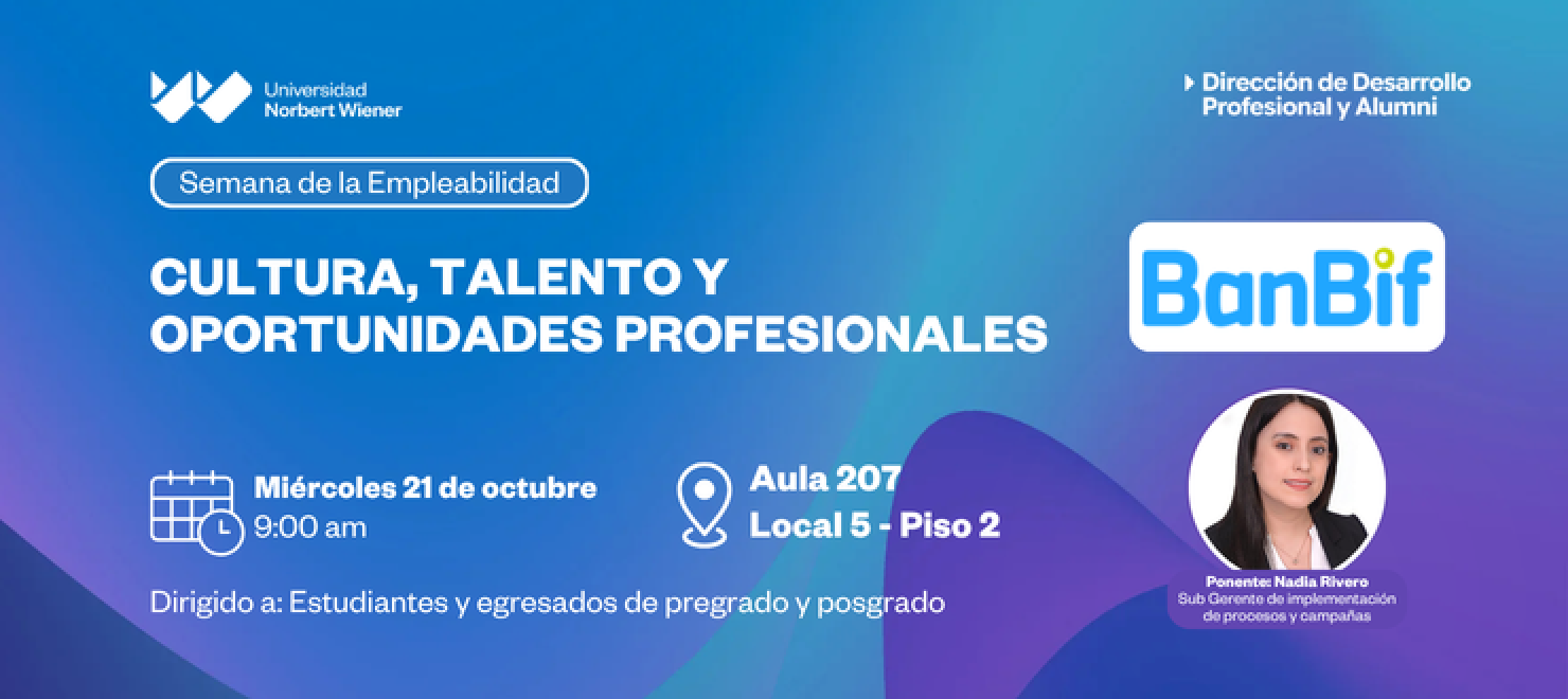 Semana de Empleabilidad | Charla BANBIF