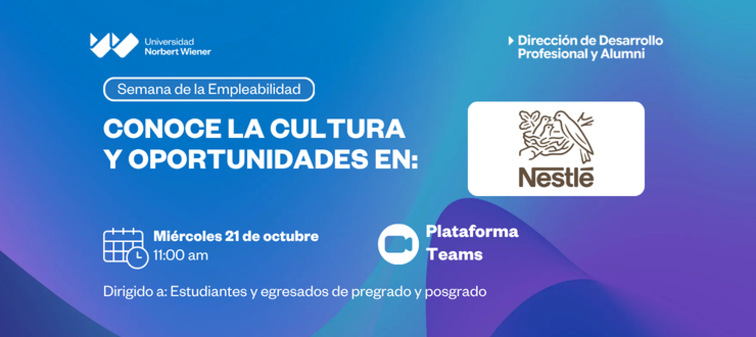 Semana de Empleabilidad | Charla NESTLE