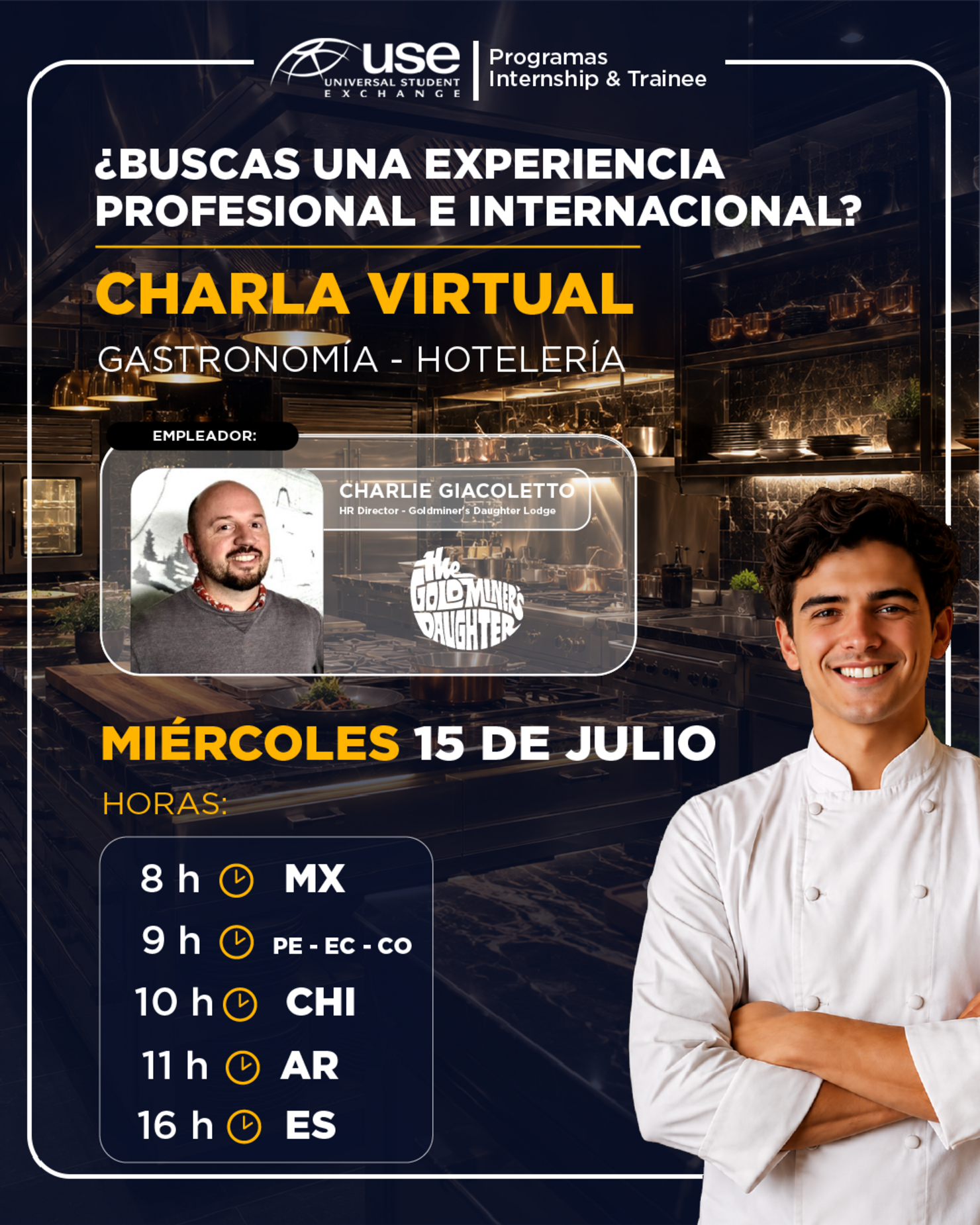Webinar USE: Conecta con el Director de RR.HH. de Goldminer's Daughter Lodge