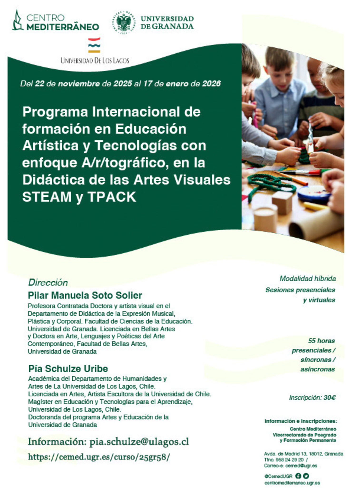 Programa Internacional de Formación en Educación Artística y Tecnologías con Enfoque A/r/tográfico