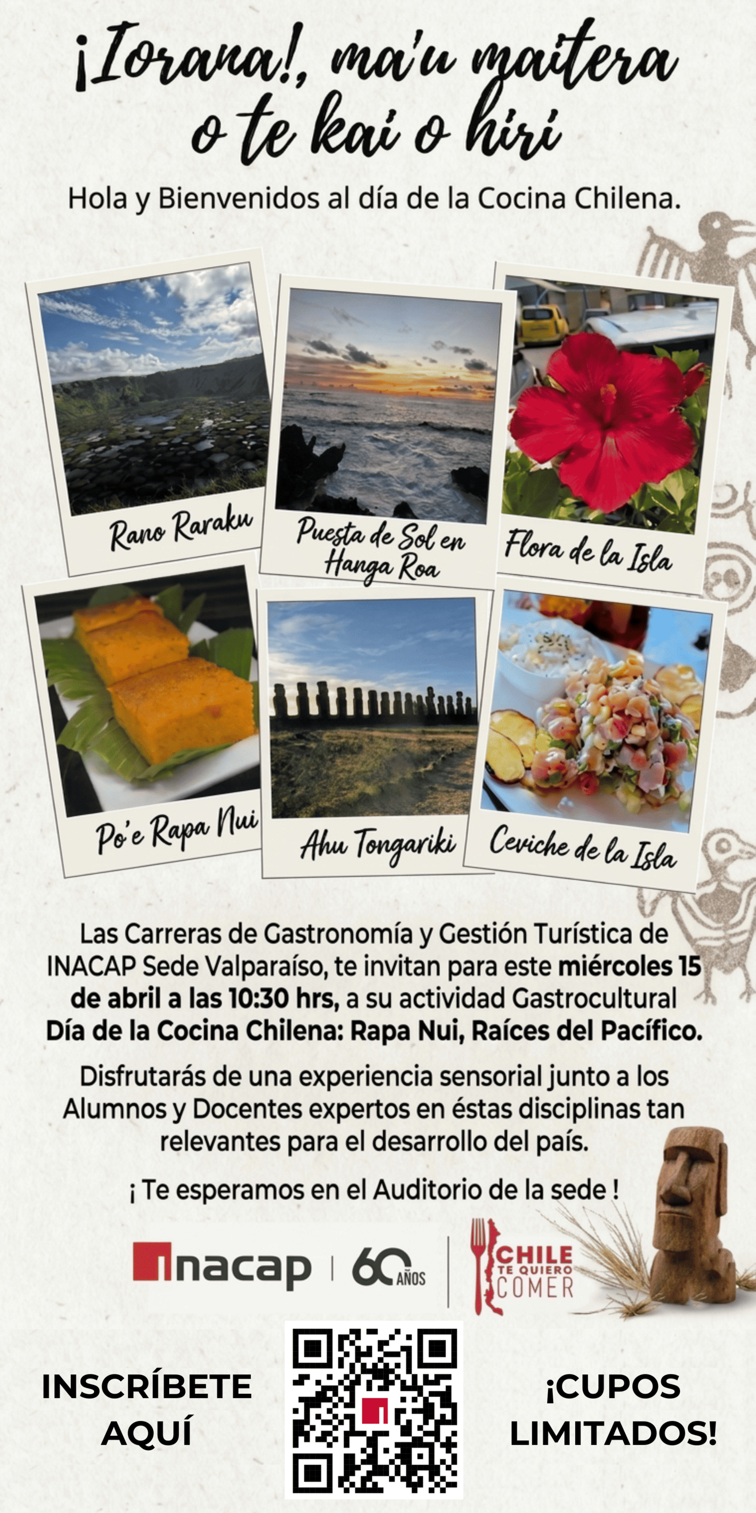 Día de la cocina chilena: Rapa Nui, Raíces del Pacífico