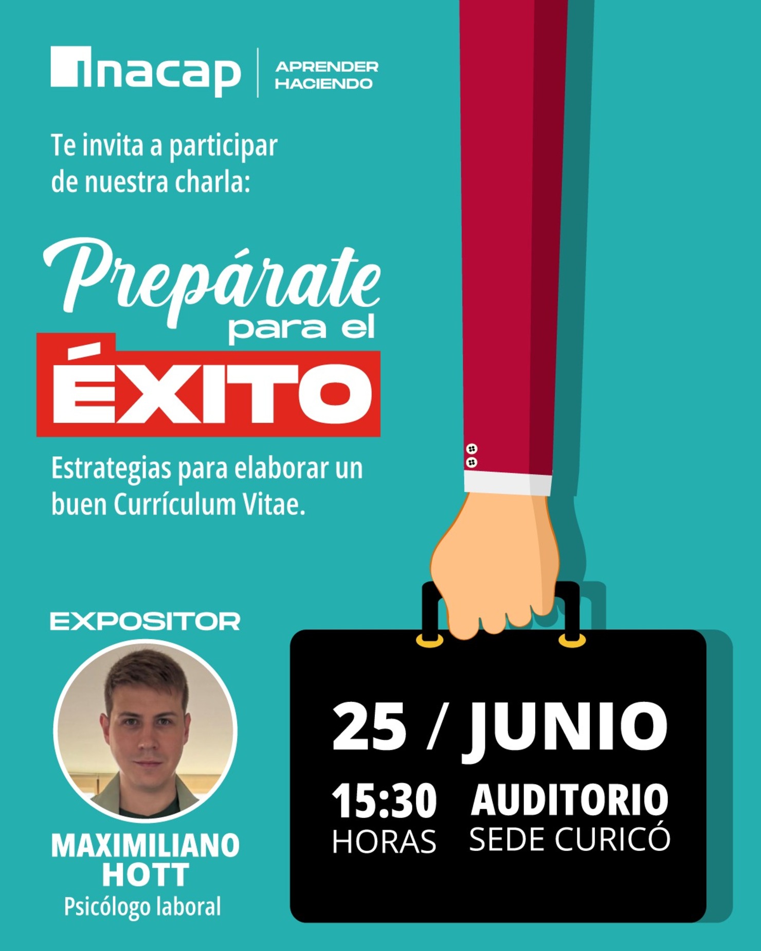 Charla "Prepárate para el éxito: Estrategias para tu CV"