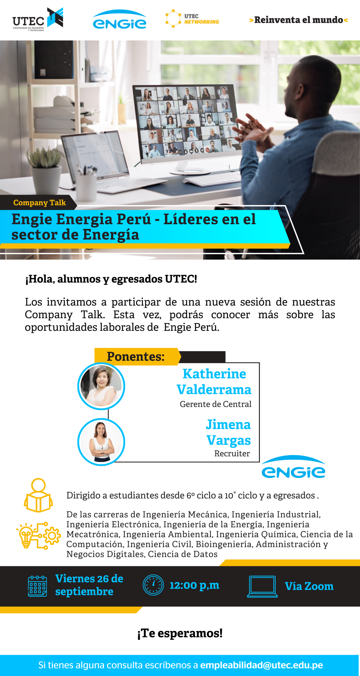 [ENGIE - ¿Por qué somos #ThePlaceToBe? ] Viernes 26/09 a las 12:00 pm