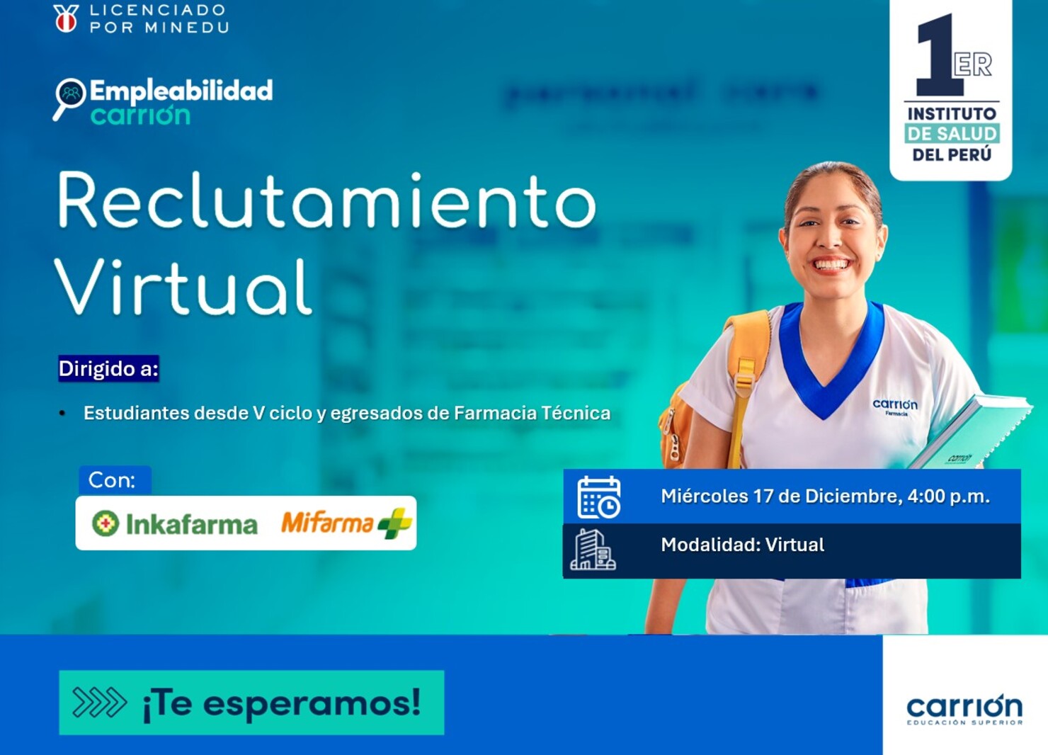 Reclutamiento Virtual con Farmacias Peruanas