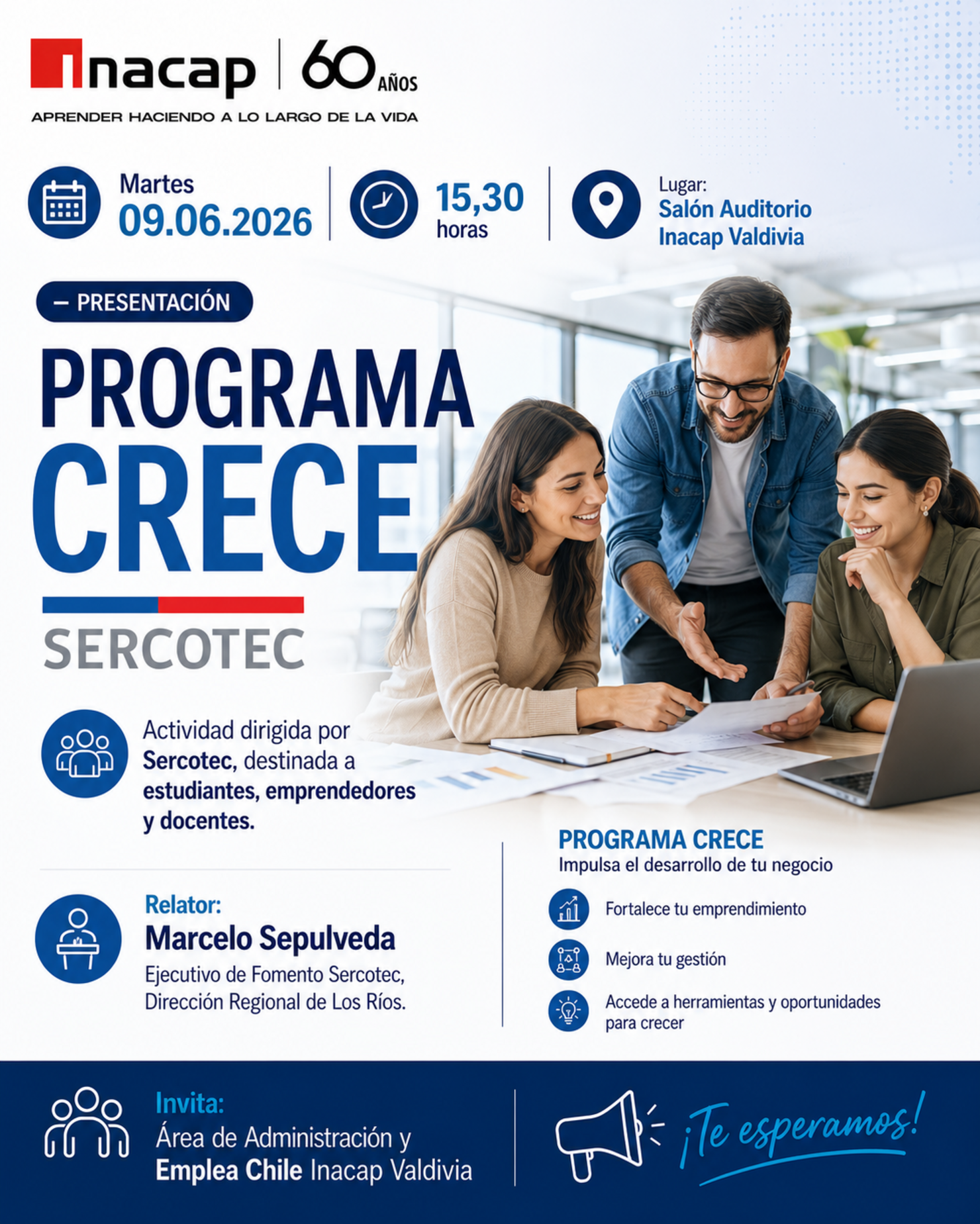 Charla Sercotec Semana Emplea Chile INACAP