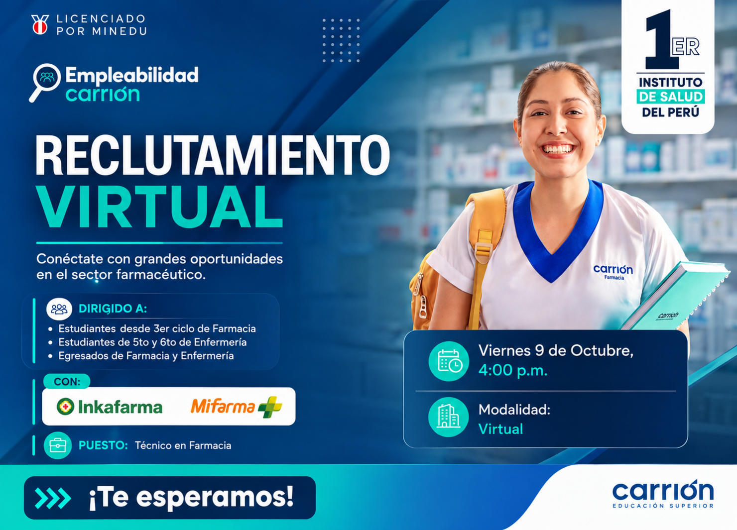 Reclutamiento Virtual con Farmacias Peruanas