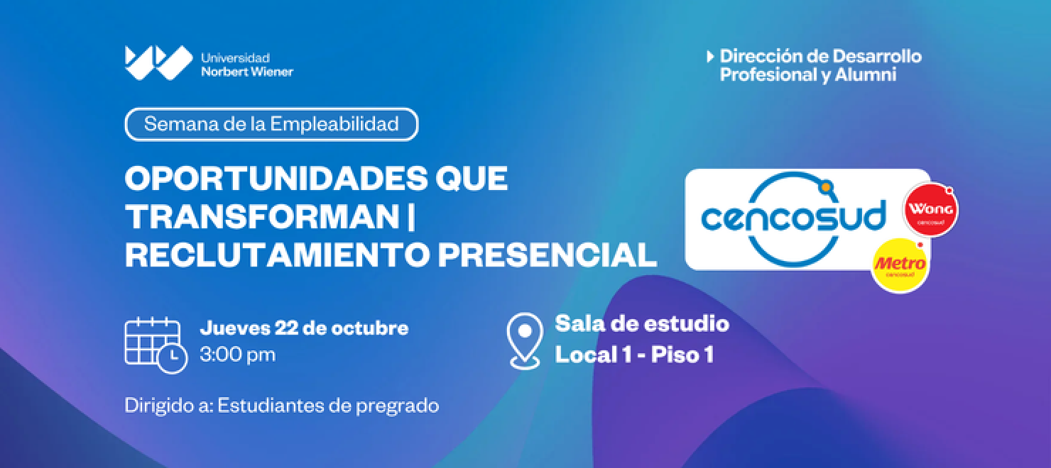 Semana de Empleabilidad | Charla CENCOSUD