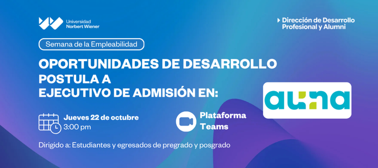 Semana de Empleabilidad | Charla AUNA
