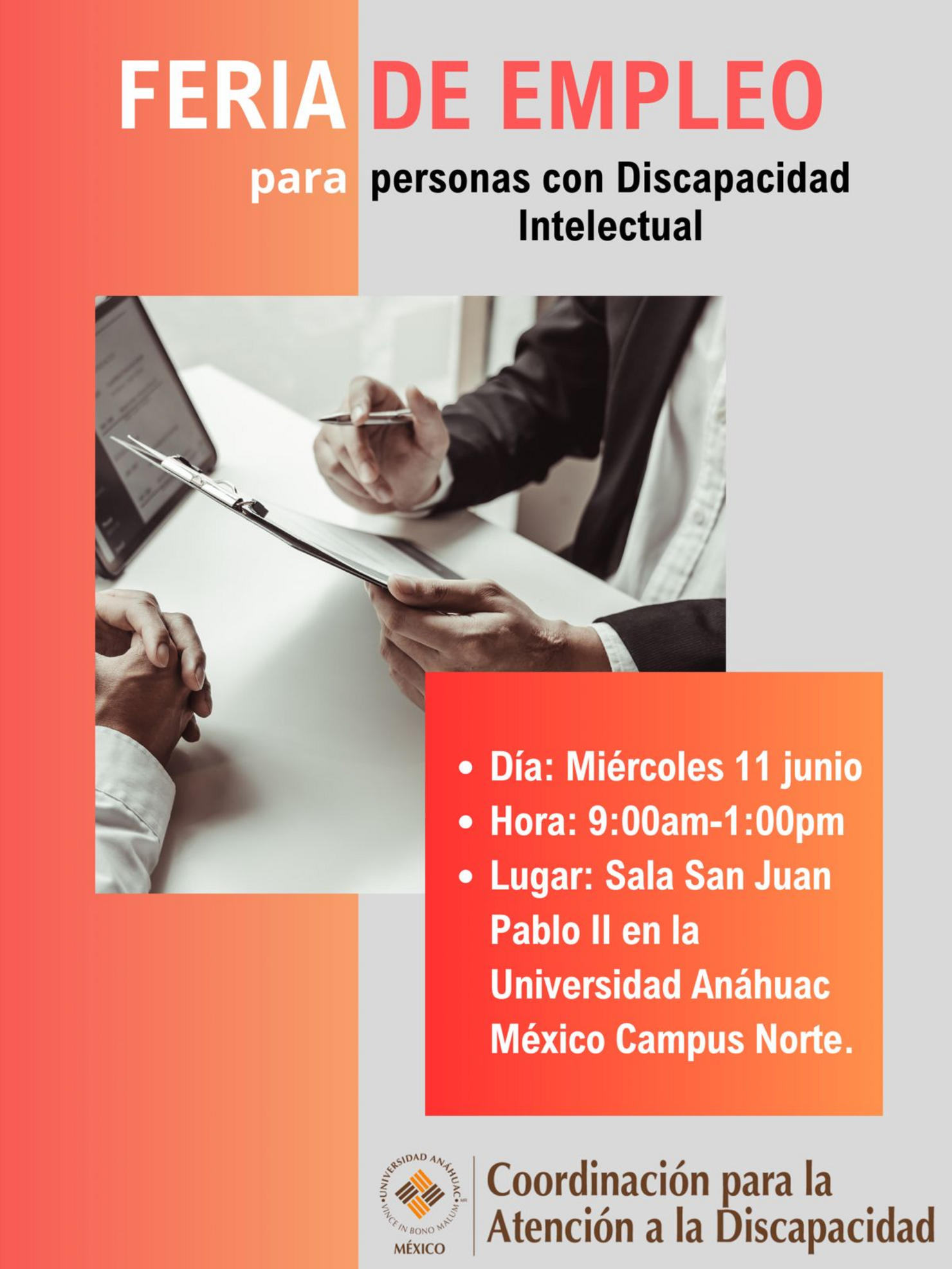 Feria de Empleo para Personas con Discapacidad Intelectual