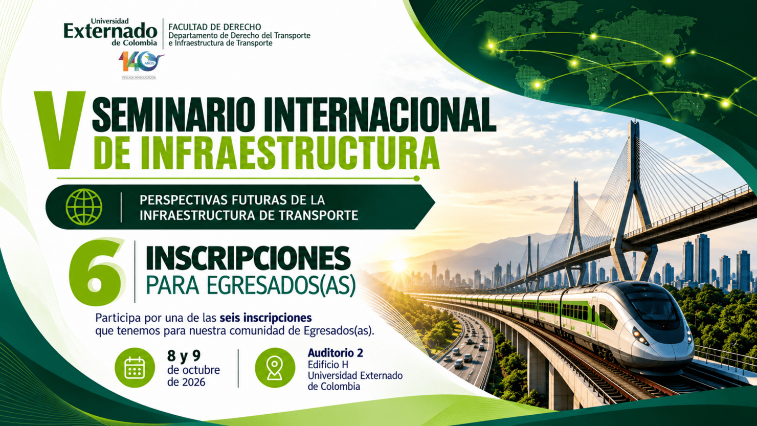 Participa por una inscripción al V Seminario Internacional de Infraestructura