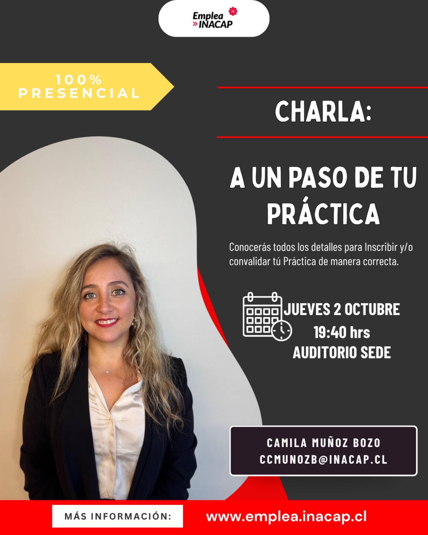 Charla: a un paso de práctica