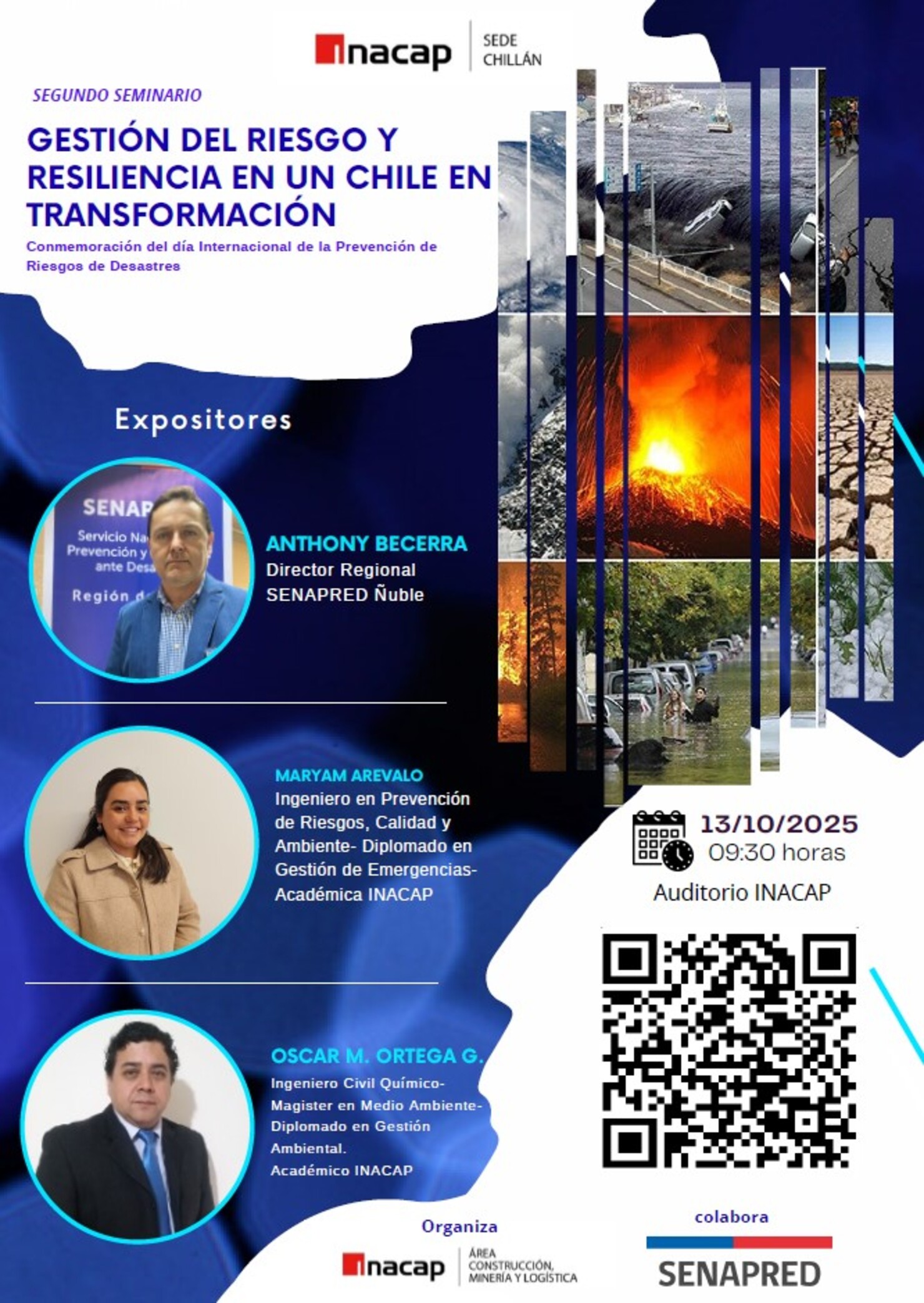 Seminario "Gestión del Riesgo y Resiliencia en un Chile en Transformación"