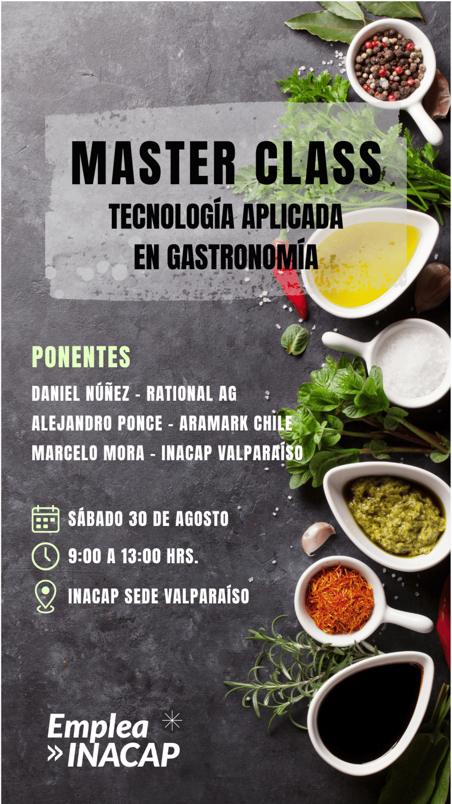Máster Class: Tecnología Aplicada en Gastronomía