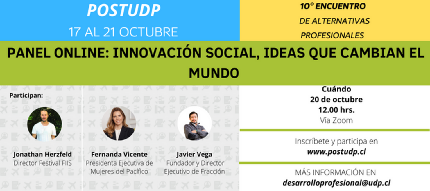 Panel online: Innovación social, ideas que cambian el mundo