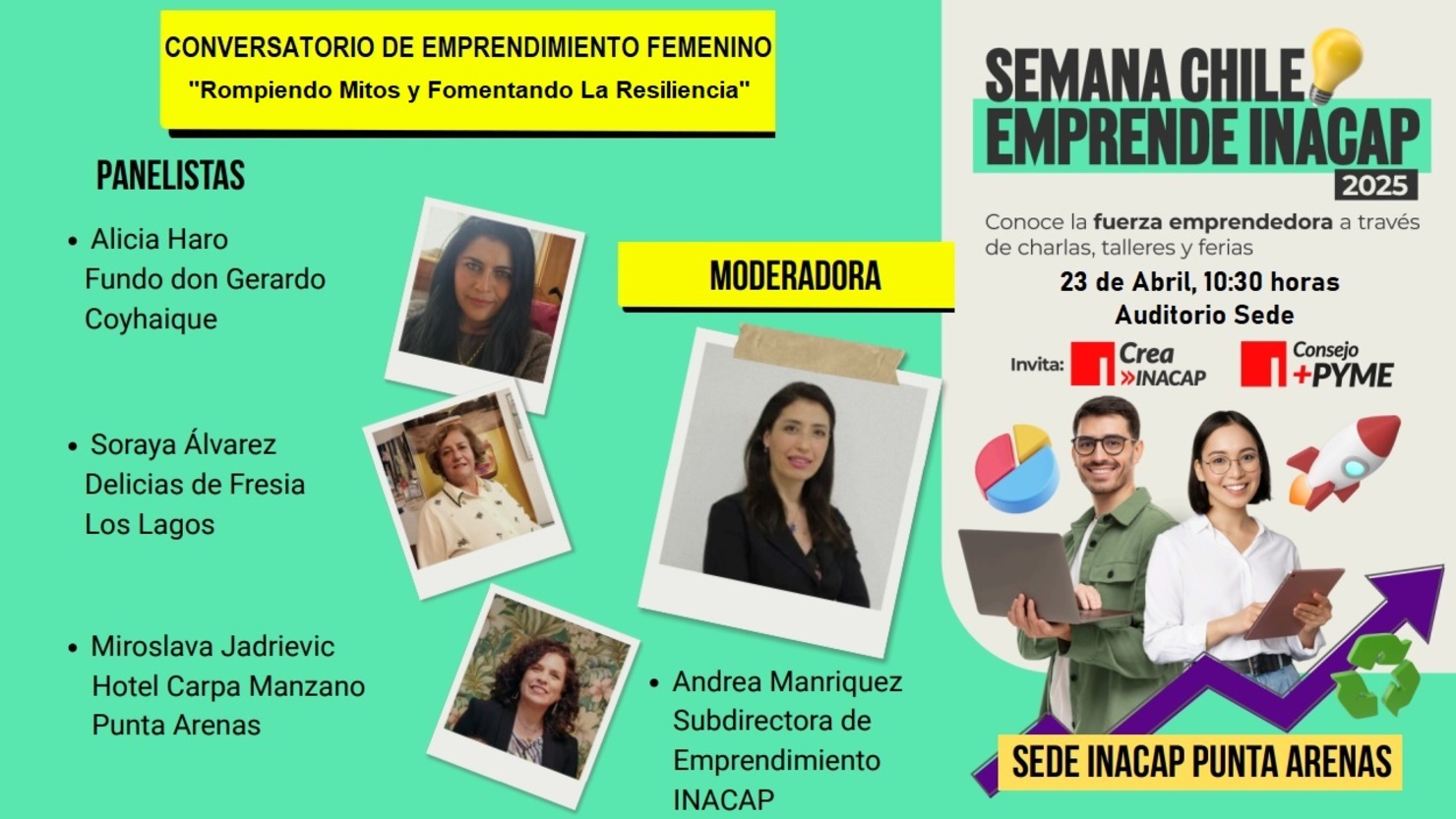 PANEL DE EMPRENDIMIENTO FEMENINO: Rompiendo Mitos y Fomentando La Resiliencia