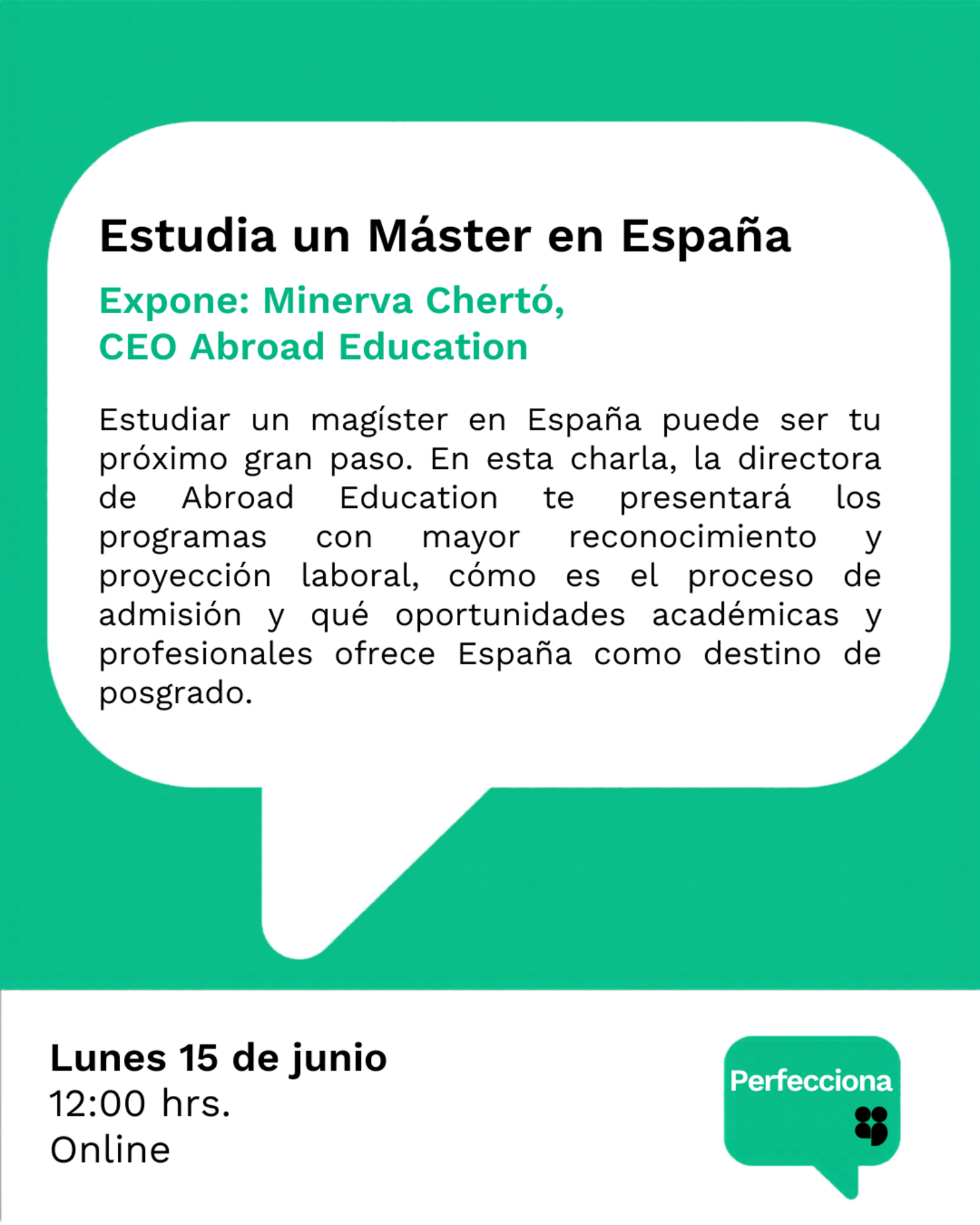 Charla Estudiar un Máster en España con Abroad Education