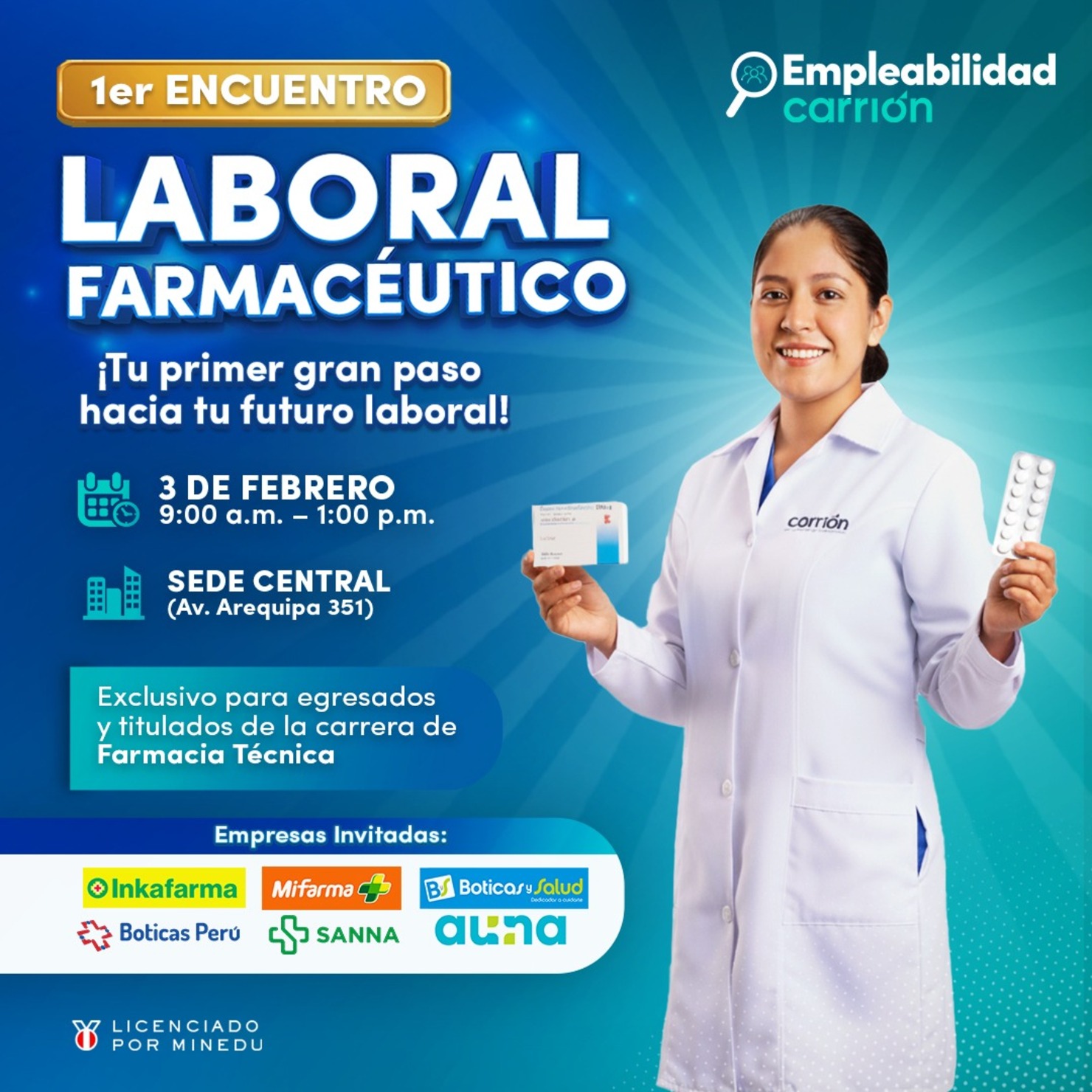 Mi feria laboral - Carrera Farmacia Técnica
