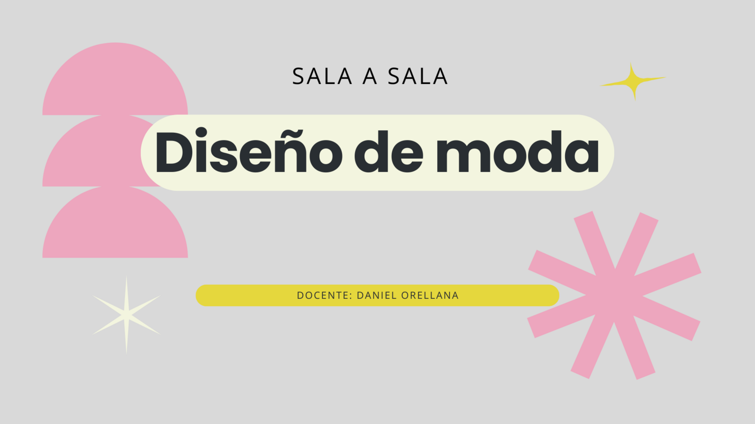Sala a sala Diseño de moda