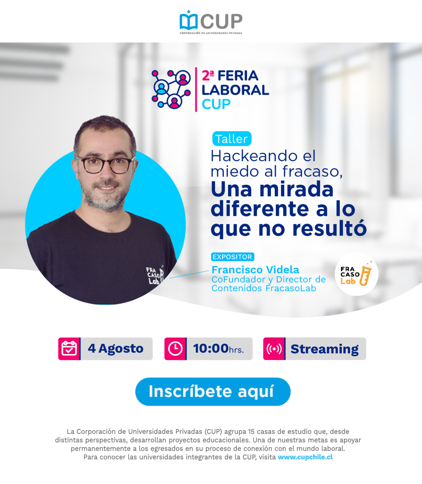 Taller: Hackeando el miedo al fracaso, Una mirada diferente a lo que no resultó.