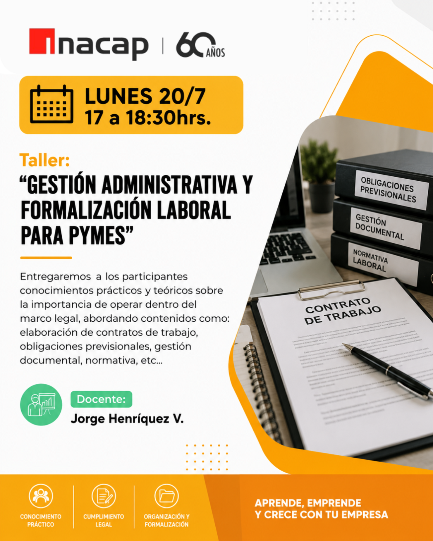 Taller de Gestión Administrativa y Formalización Laboral para PYMES