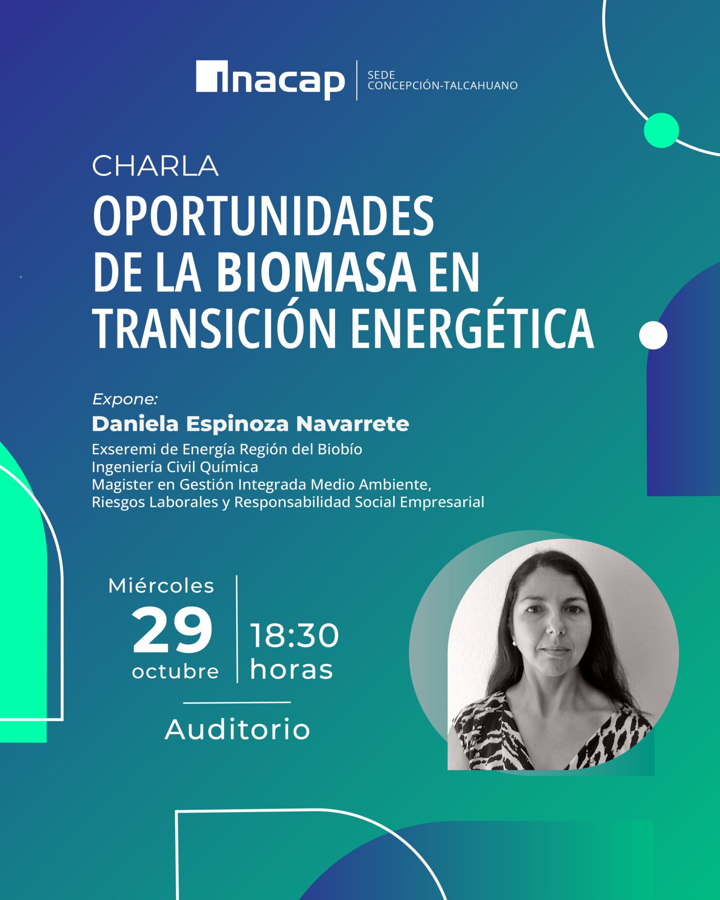 Charla, Oportunidades De la Biomasa en Transición Energética