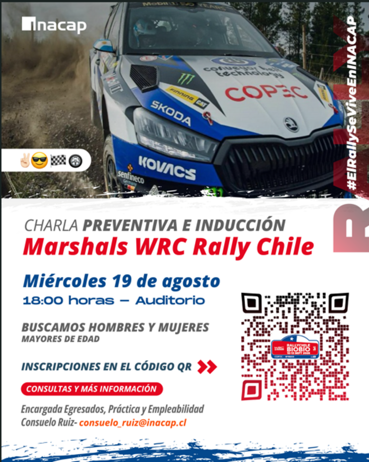 Charla Seguridad e Inducción WRC Rally Chile