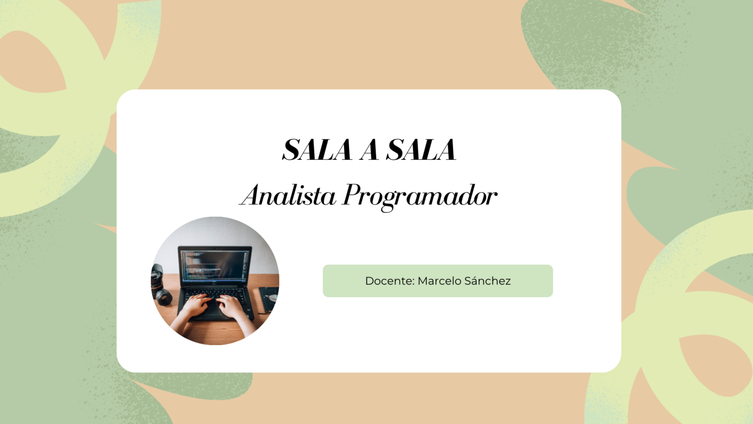 Sala a sala Analista Programador