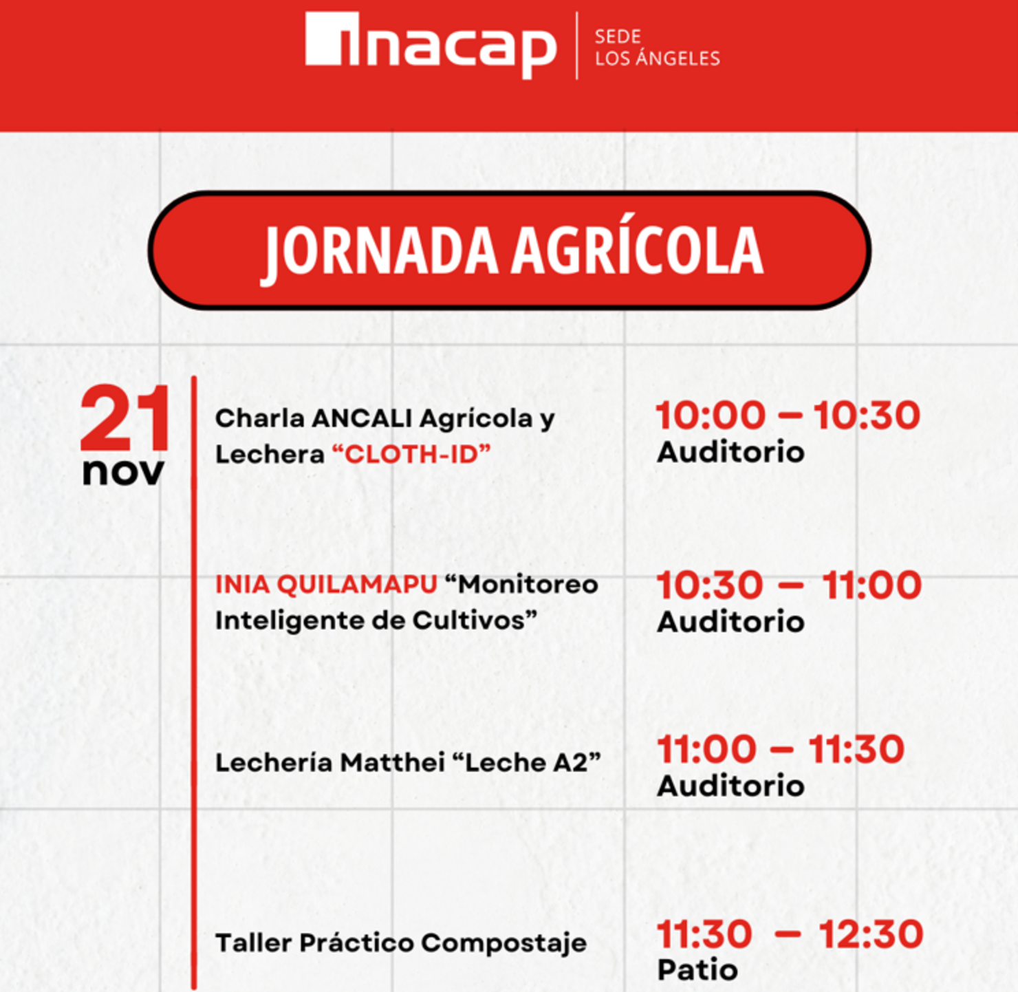 Jornada Agrícola 2025 en INACAP