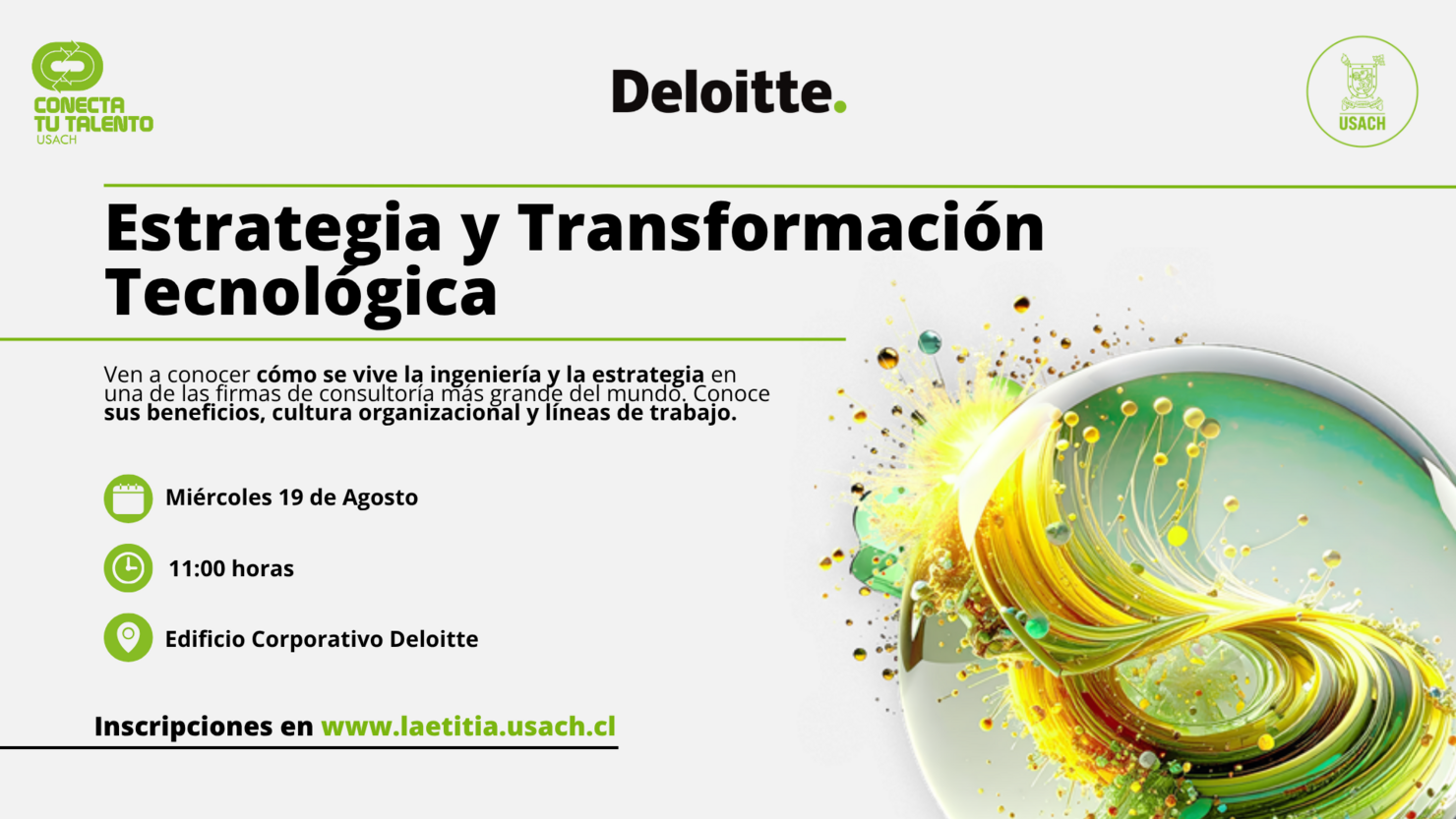 #ConectaTuTalento Estrategia y Transformación Tecnológica en Deloitte