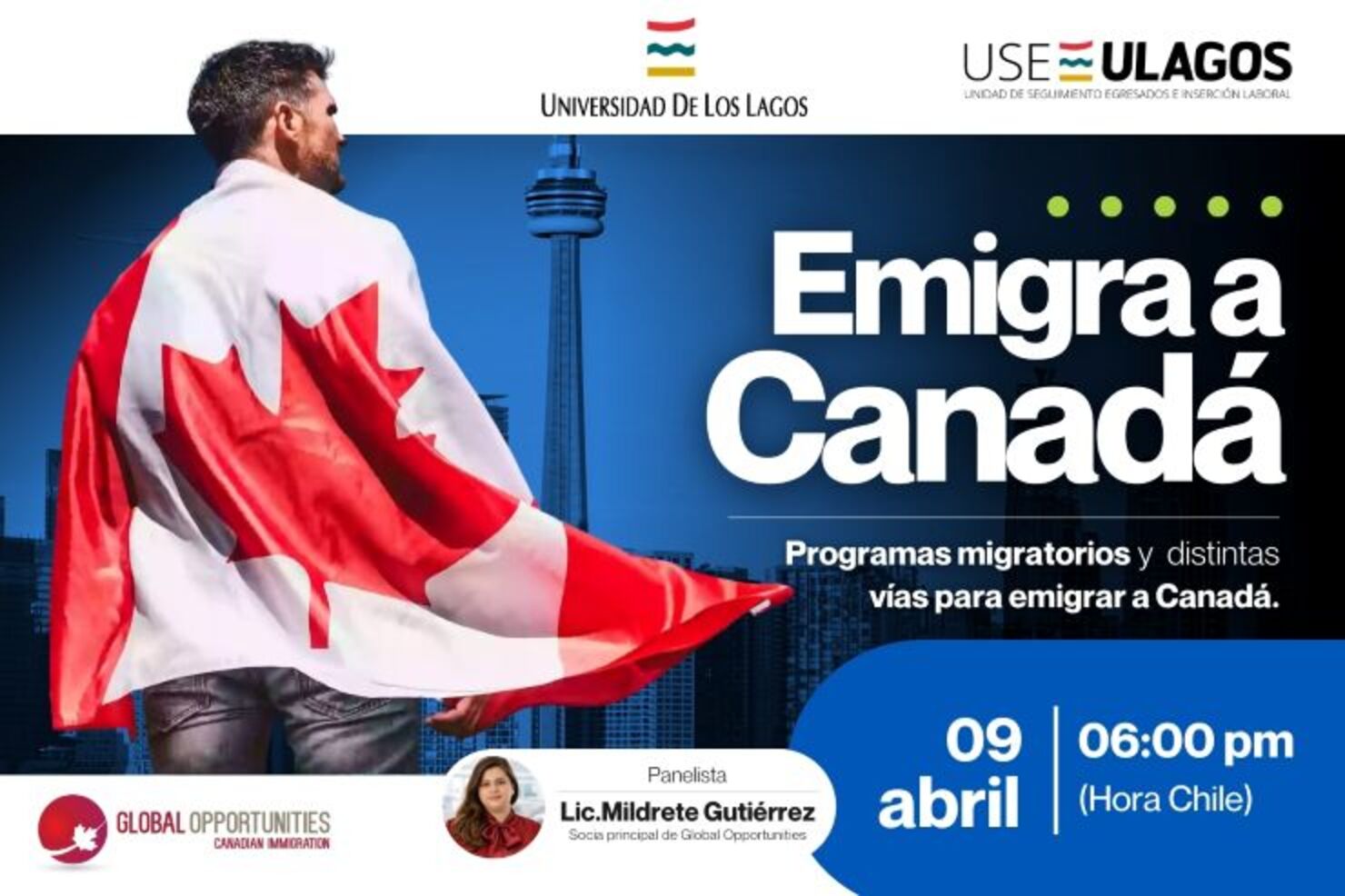 Charla Emigra a Canadá.