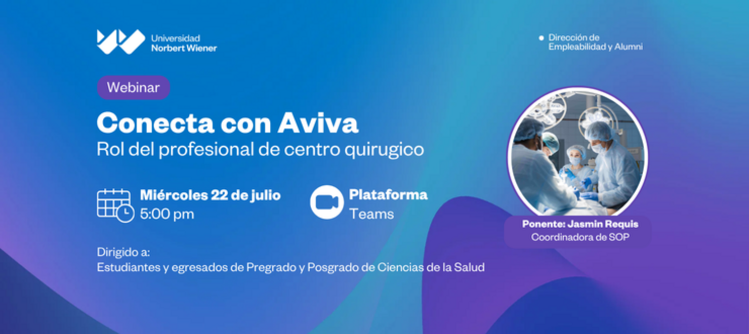 Conecta con Aviva: El rol del profesional de centro quirúrgico