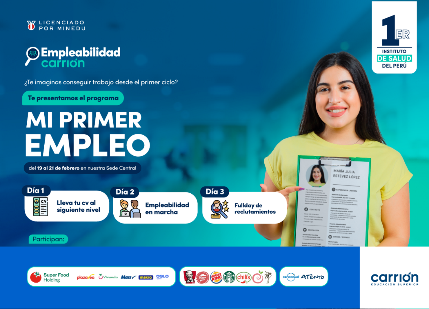 Full Day de reclutamientos:  Atento, Delossi, Tiendas Mass y Cencosud