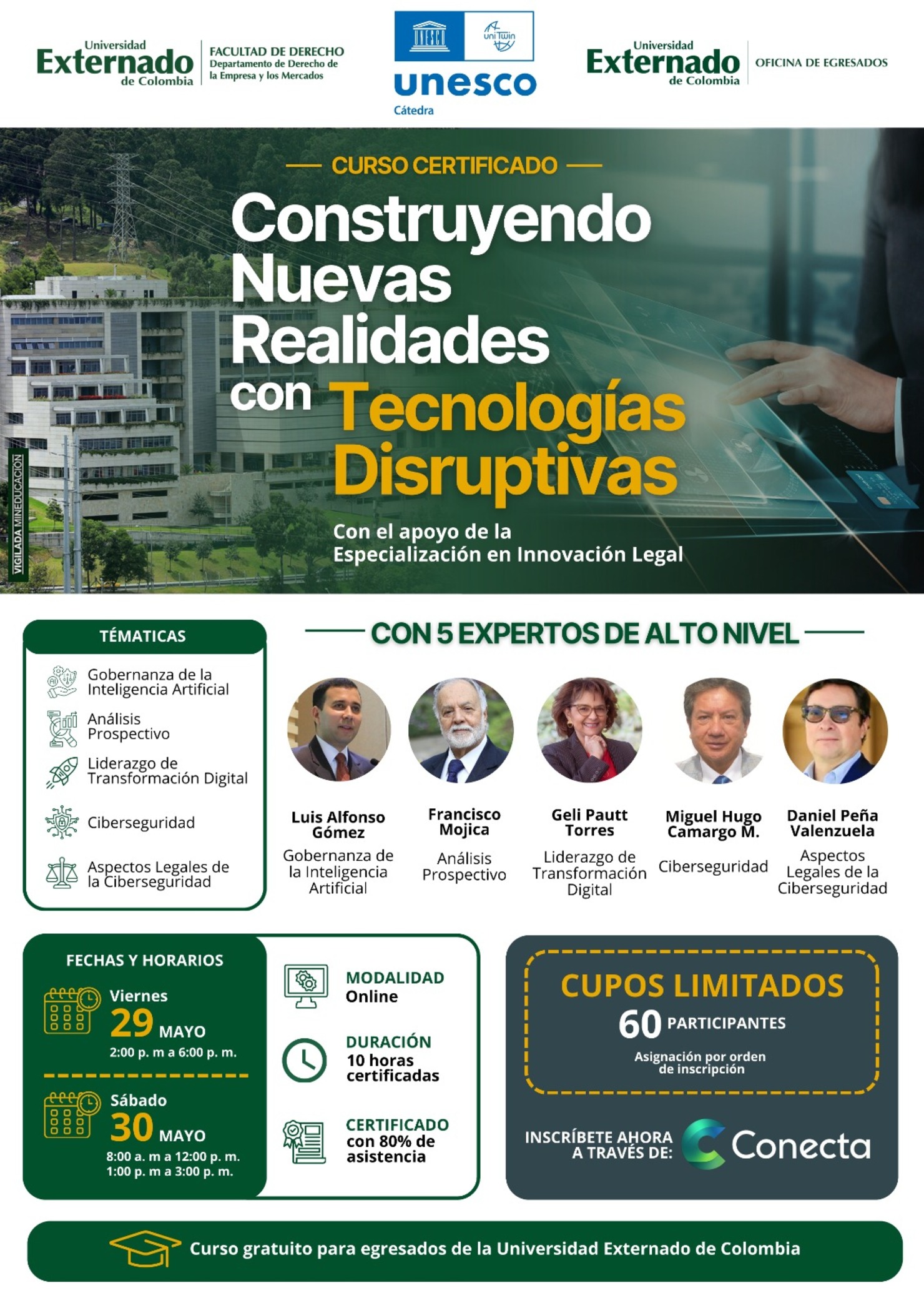 Catedra Unesco | Curso | Construyendo  Nuevas Realidades con Tecnologías Disruptivas