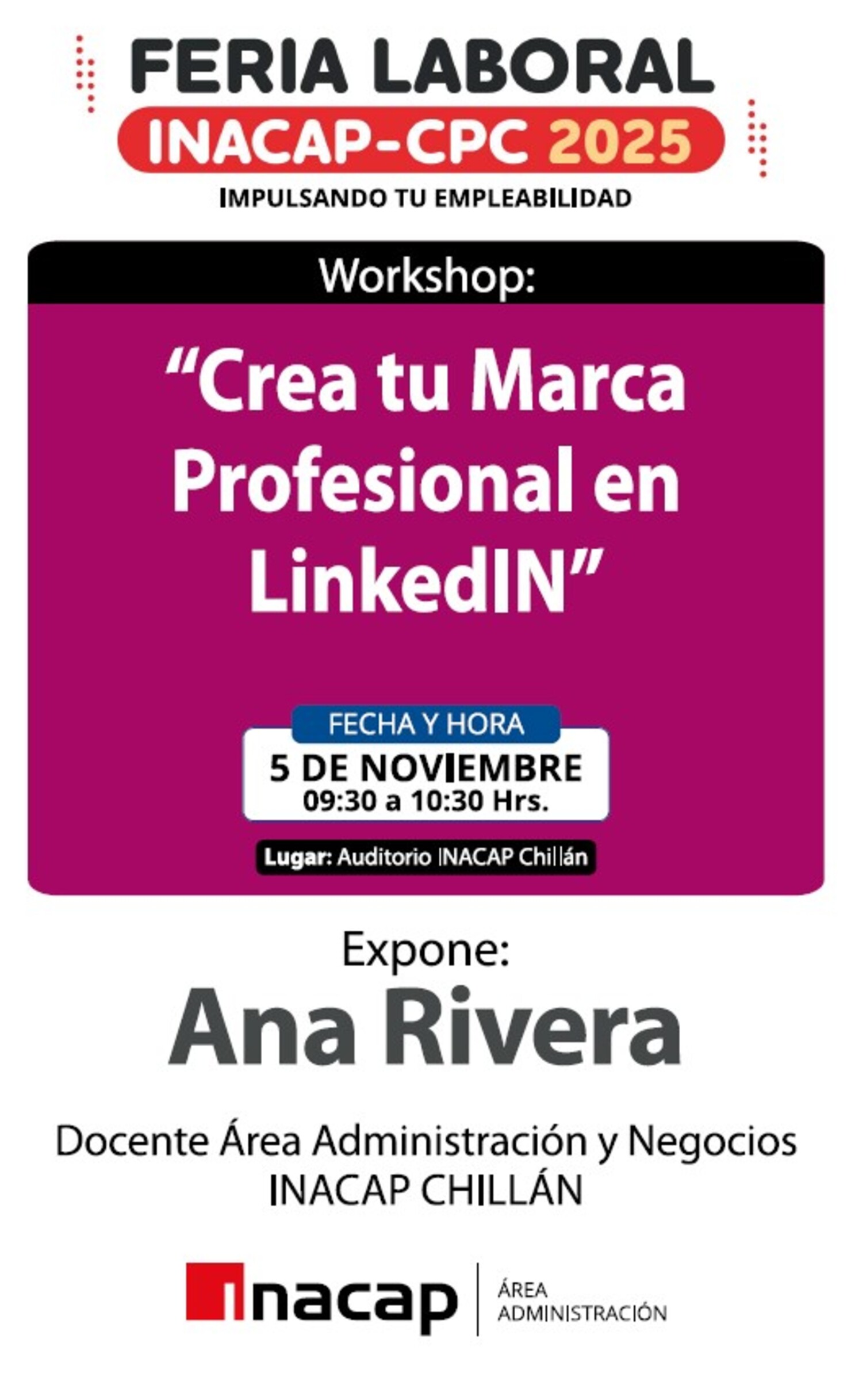 Workshop “Crea tu Marca Profesional en LinkedIn”
