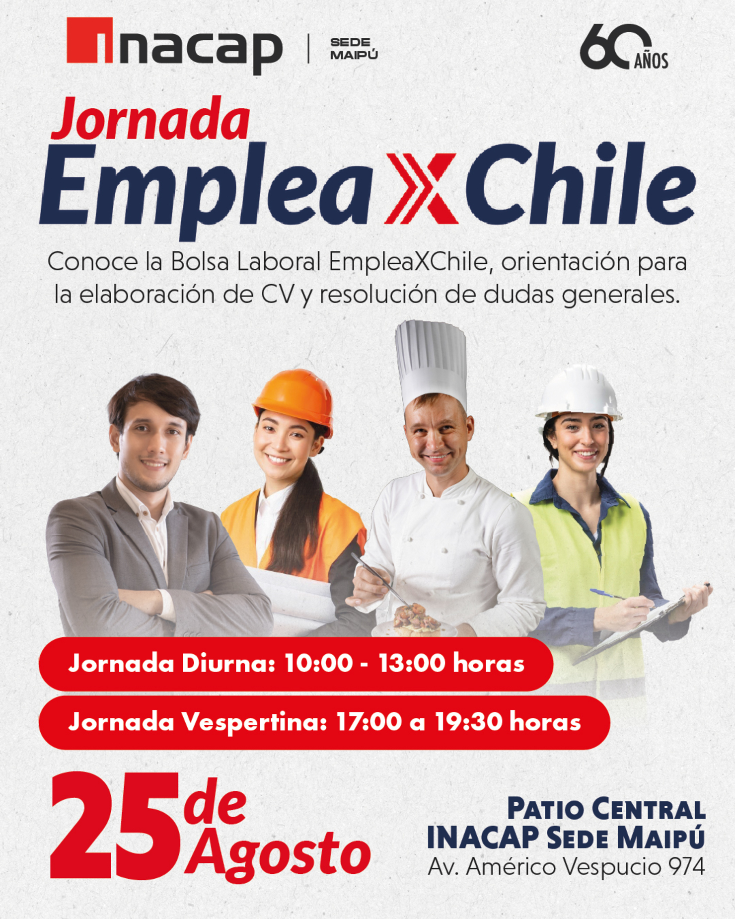 Jornada Emplea X Chile | Sede INACAP Maipú