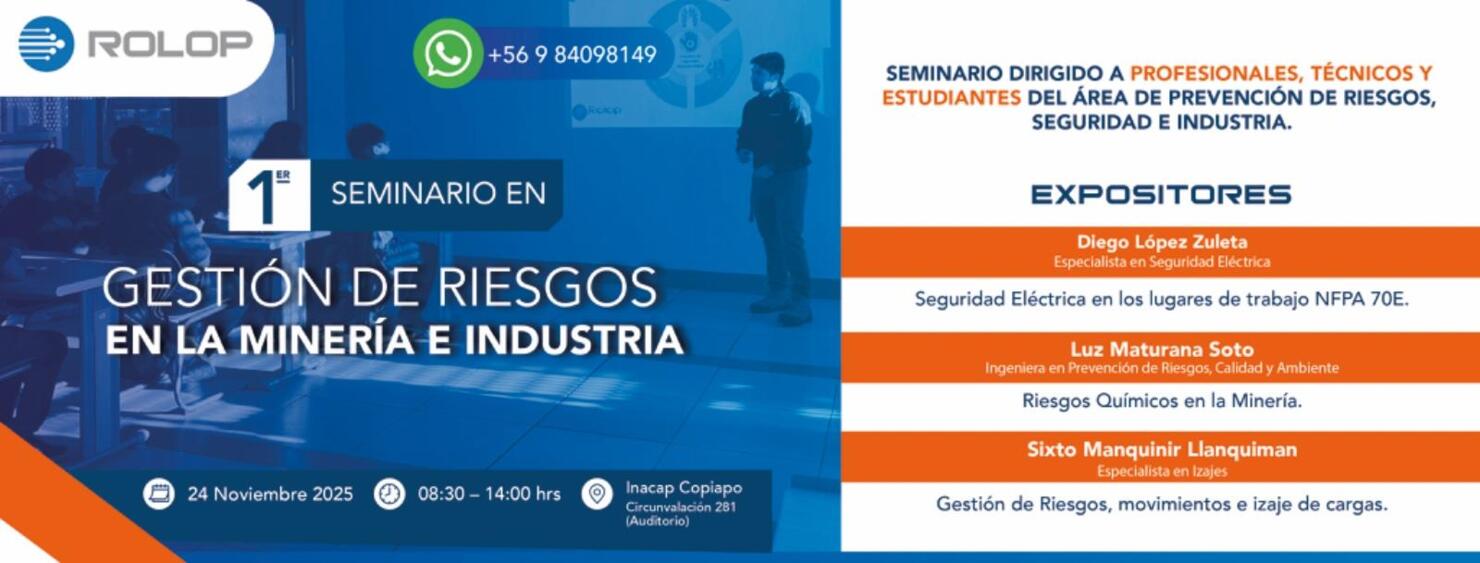 Seminario en Gestión de Riesgos en la Minería e Industrias