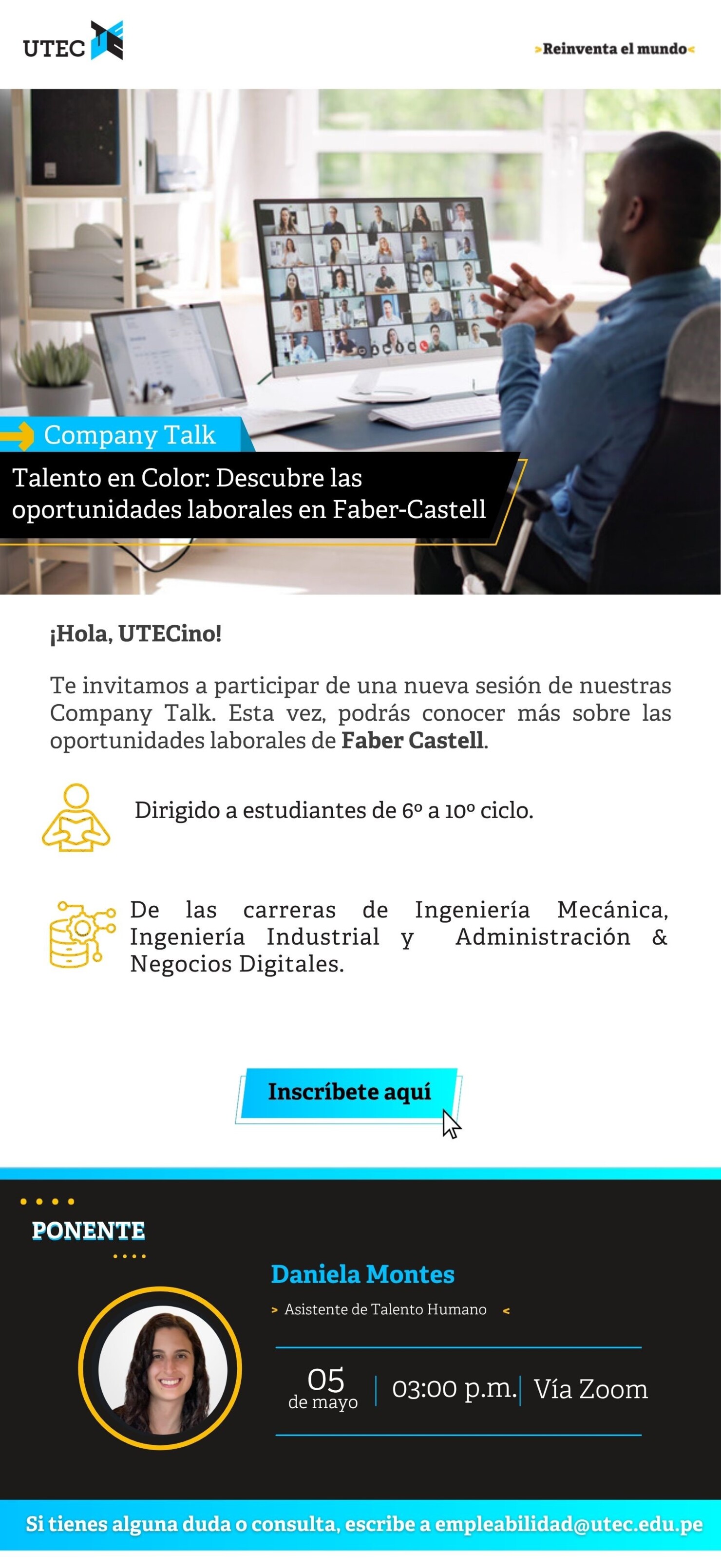 Company Talk  |  Faber Castell  - Martes 05 de mayo - 03:00 pm