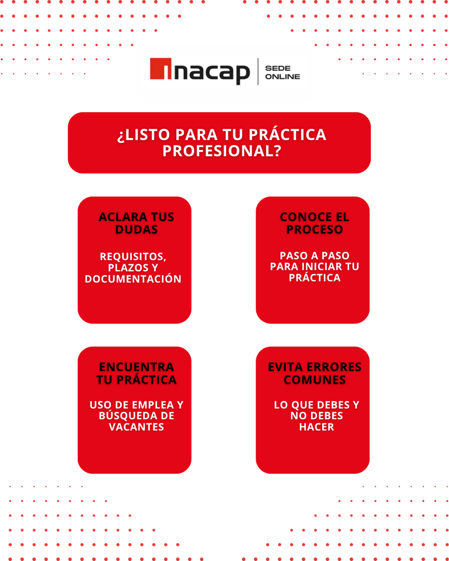 Conoce el proceso de práctica y convalidación
