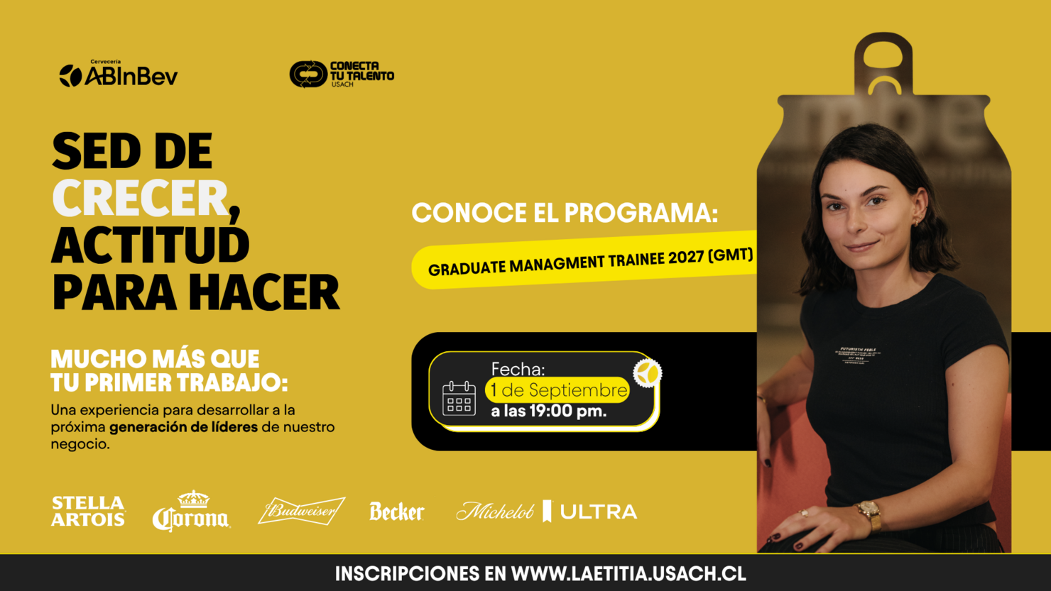 #ConectaTuTalento Charla "Conoce el Programa GMT 2027" de ABInBev