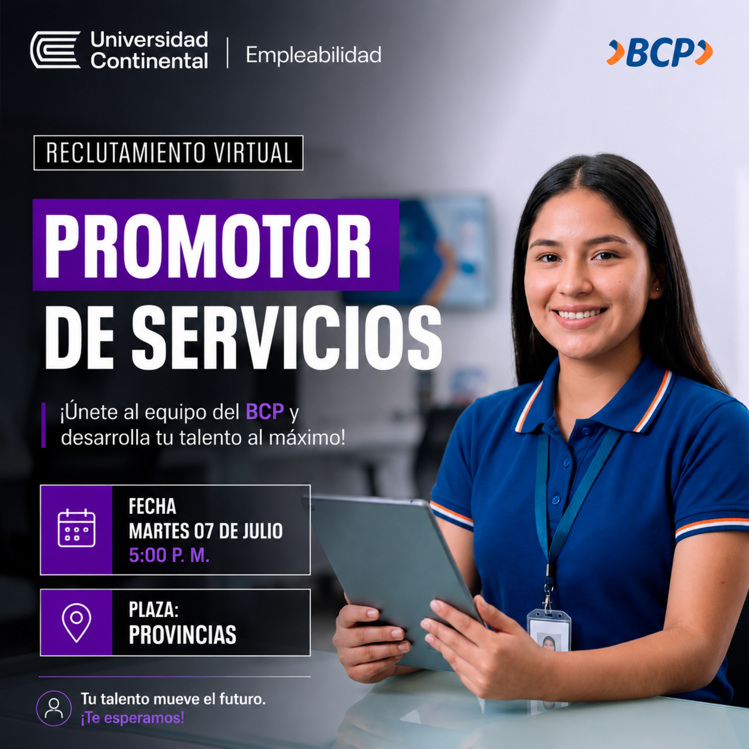 🏦🚀 Descubre tu oportunidad en BCP | Reclutamiento Virtual – Plazas Provincia