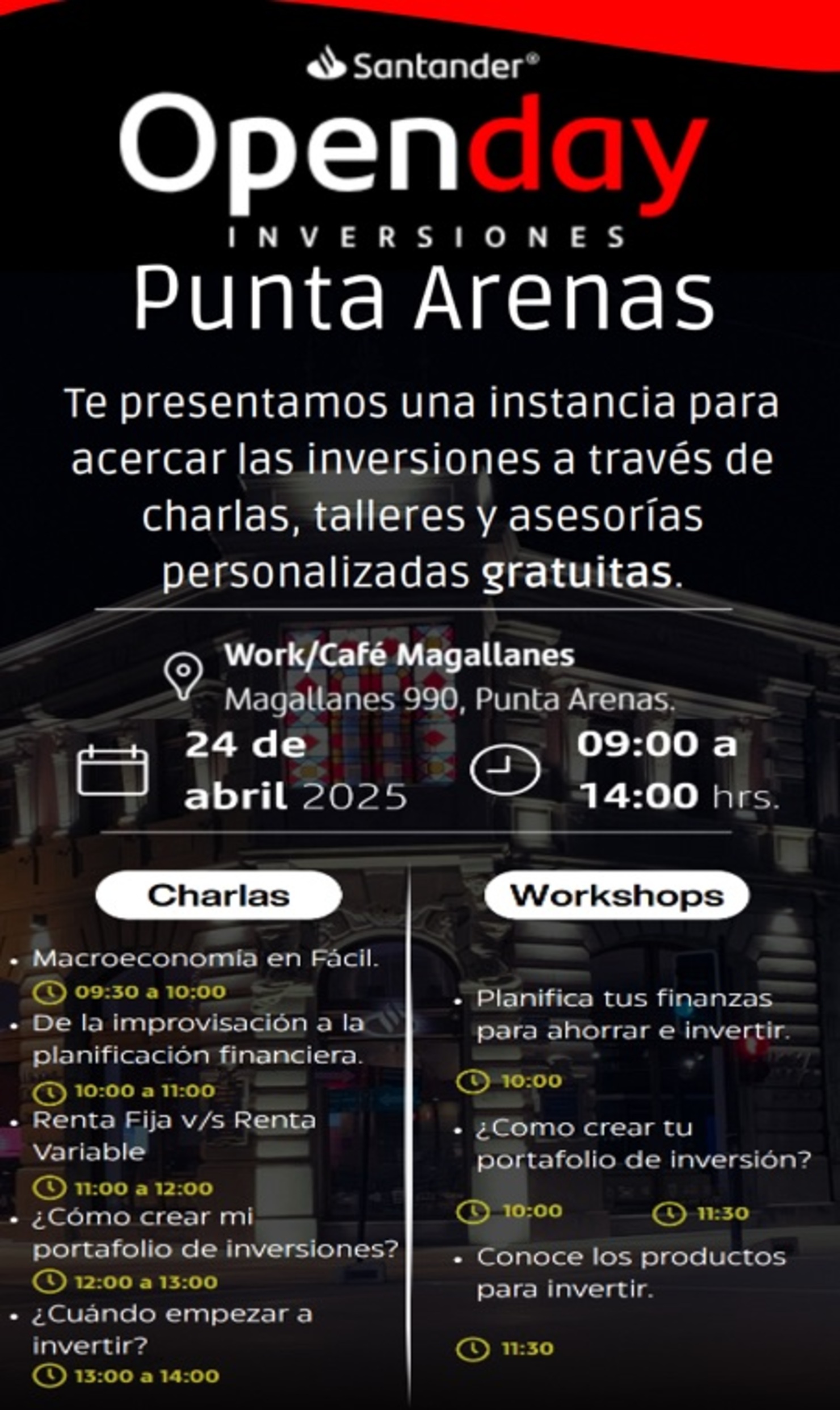Open Day Santander Punta Arenas
