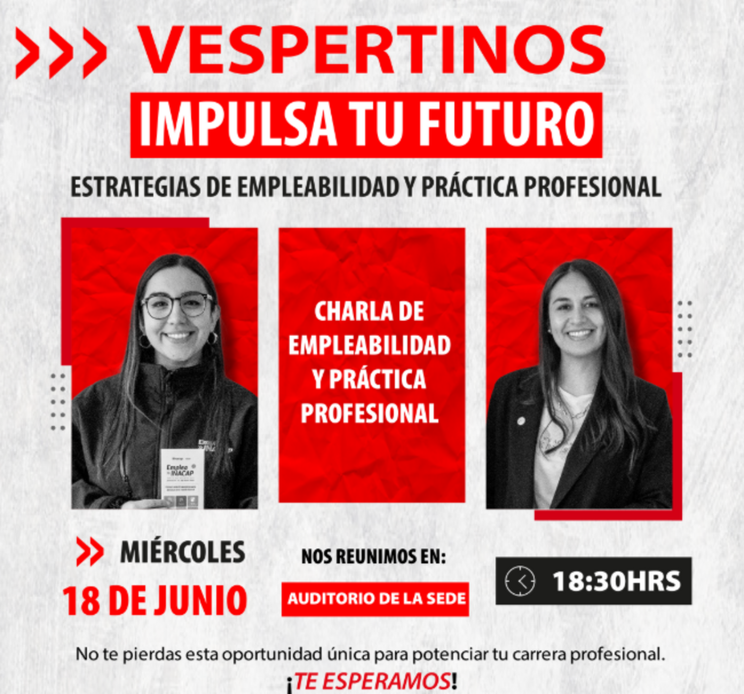 Charla de Empleabilidad y Práctica Profesional (Vespertina)