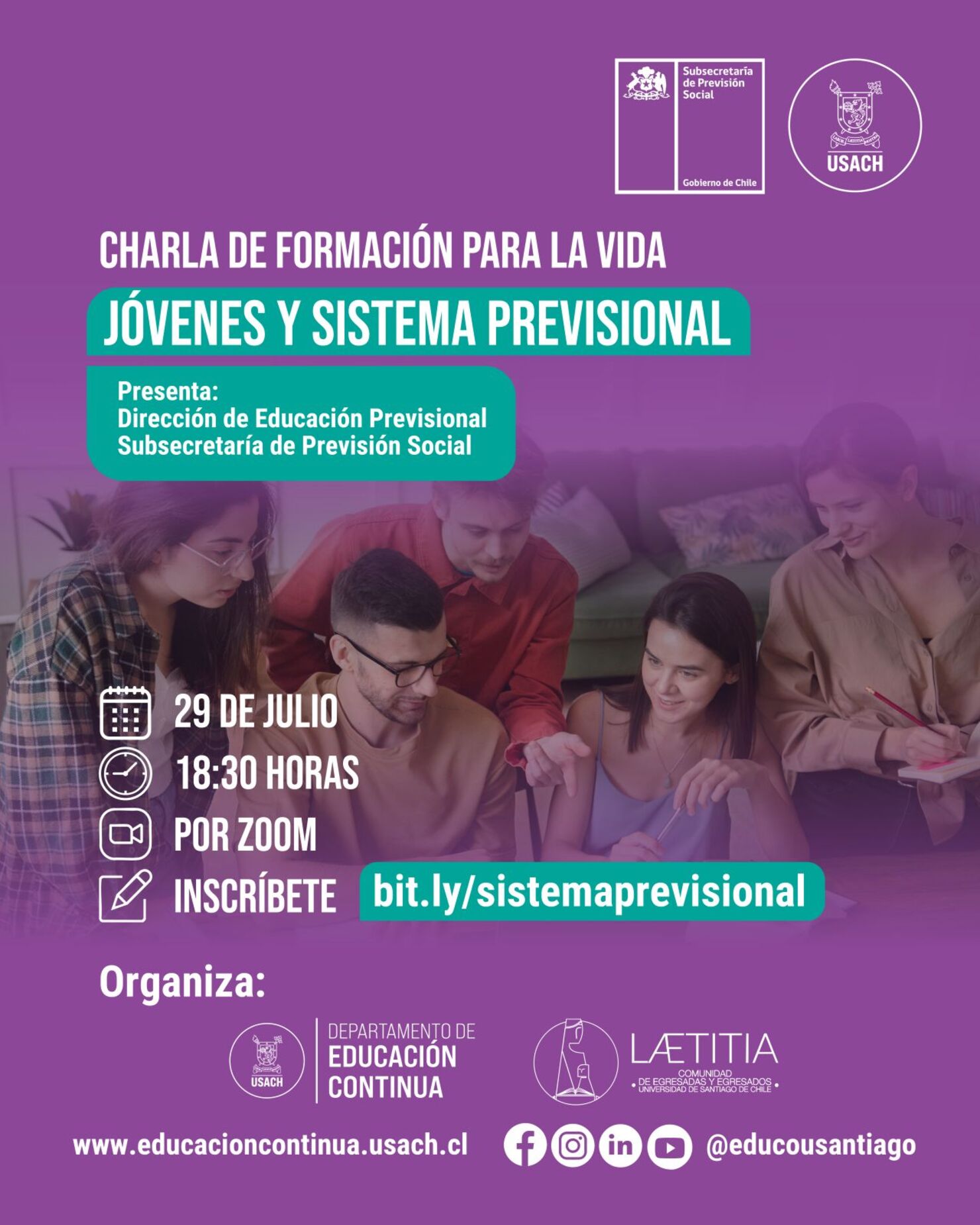 Charla "Jóvenes y Sistema Previsional"
